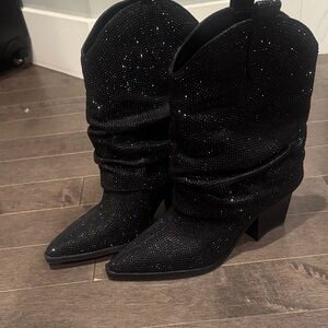 Jessica Simpson Black Gemorra Slouch Boots